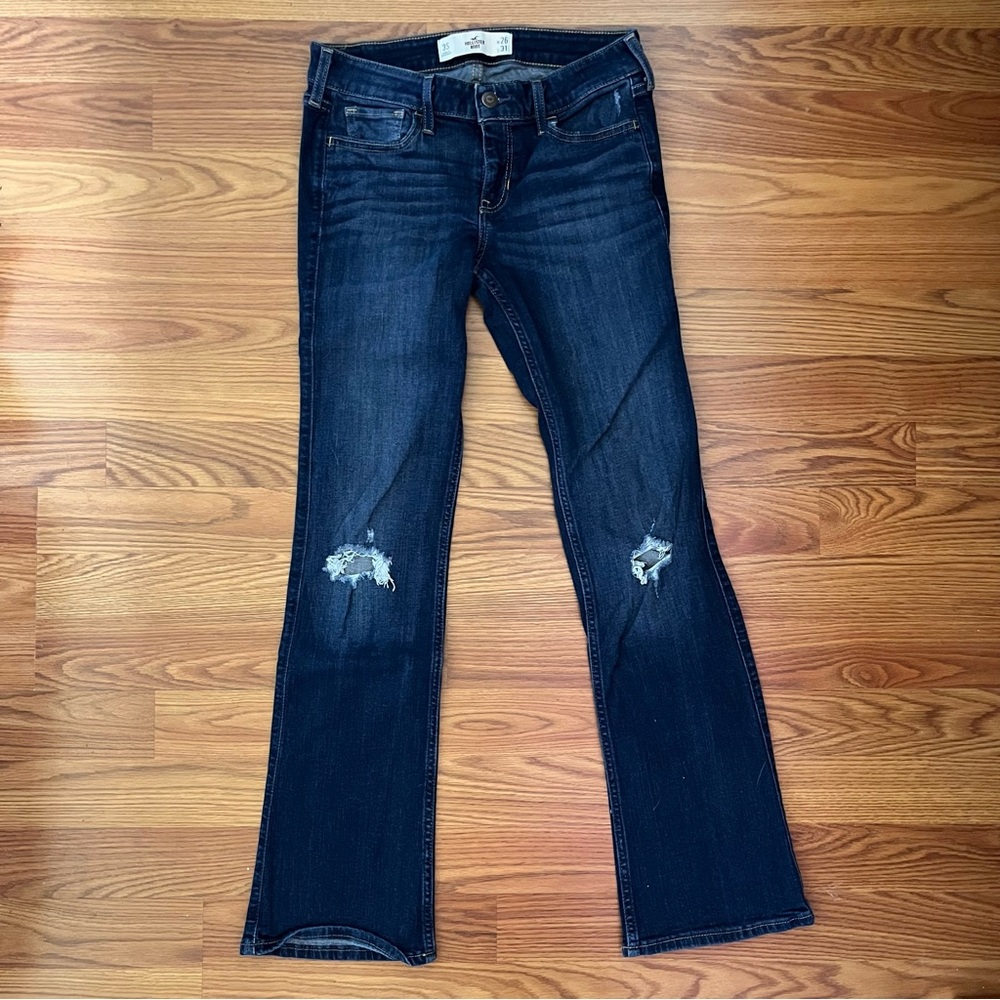 Hollister Dark Blue BootCut Women Jeans